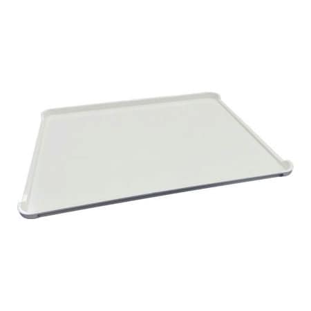 Mfg Tray Molded Fiberglass Drying Tray with Drop Ends 29 7/8" x 23 7/8" x 1" White 6004085269